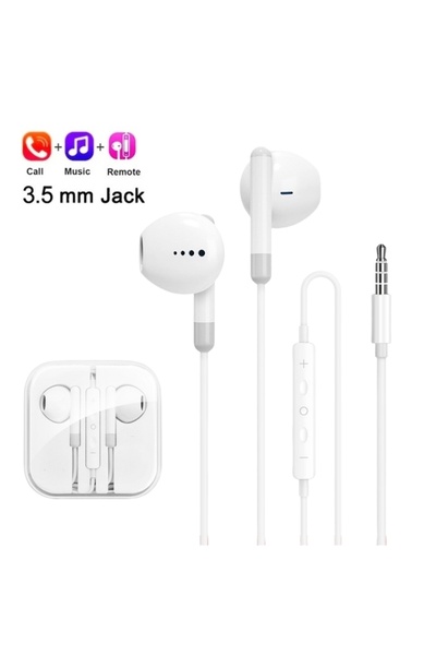 Choice سماعات رأس هاي فاي بمقبس 3.5 ملم لهاتف آيفون 15 برو ماكس، نصف داخل الأ...