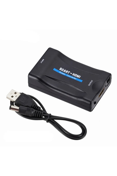 Choice محول صوت وفيديو مُحسّن من سكارت إلى HDMI بدقة 1080 بكسل، مُتوافق مع مح...