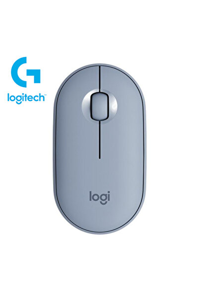 logitech LJ-M350-Blue PEBBLE M350 Wireless Mouse Bluetooth Lightweight Ultra-...
