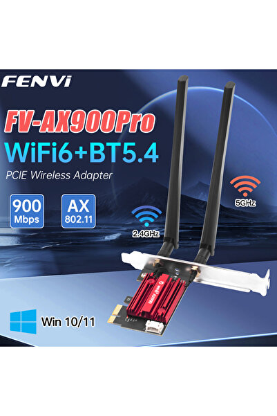 Choice WiFi 6 AX900 FENVI AX900 WiFi 6 PCI-E Adapter BT 5.4 900Mbps Dual Band 2.4GHz/5GHz 802.11AX Wireless