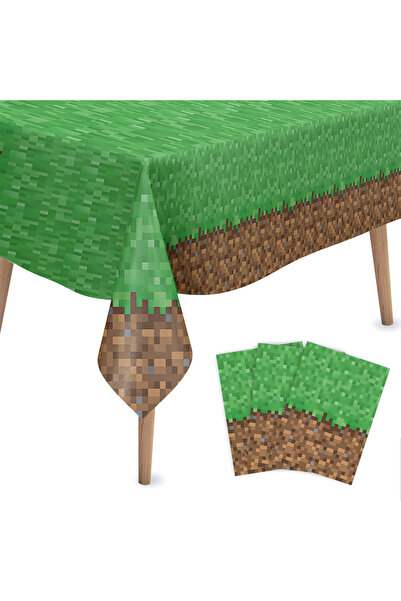 Miniso 130 × 220 سم 1 قطعة مفرش طاولة مستطيل الشكل للاستخدام مرة واحدة لتزيين طاولة حفلات المنزل