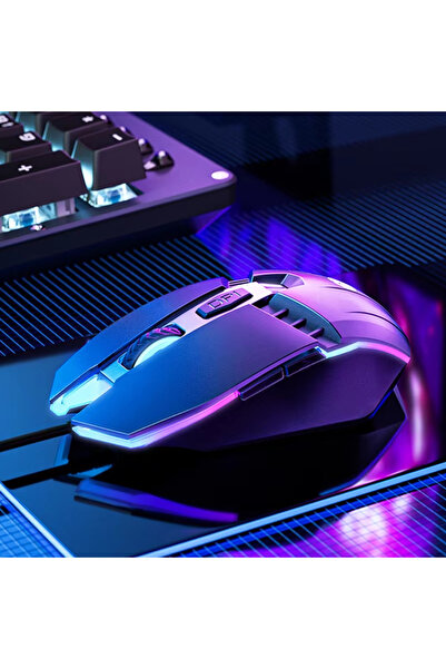 HP ماوس ألعاب سلكي أسود M1 مع إضاءة بيضاء، ماوس للألعاب الإلكترونية USB، مناس...