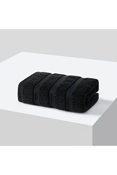 Choice منشفة وجه من القطن الخالص باللون الأسود مقاس 35×75 سم، منشفة حمام تيري...