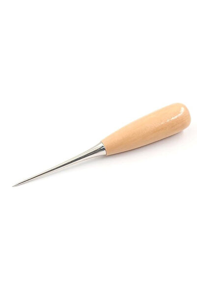 Choice 1pc Wooden Handle Awl Tool - Leather Punch, Sewing Stitching Awl, Shar...