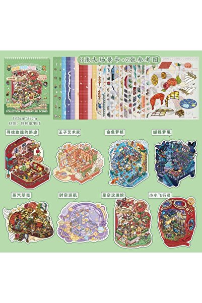 Choice مجموعة ملصقات مناظر طبيعية ثلاثية الأبعاد كبيرة الحجم، 23 قطعة، 23 ورق...