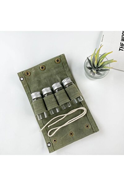 Choice حقيبة أدوات طعام خارجية جديدة بلون أخضر عسكري، تتسع لـ 3 علب، مصنوعة م...