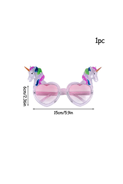Choice 1 قطعة نظارات 1 قطعة نظارات شمسية لحفلات يونيكورن، دعامة صور لحفلات يو...