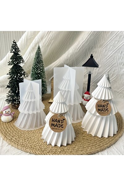 Choice قوالب راتنج DIY 2 قطعة لزينة شجرة عيد الميلاد - شمعة سيليكون، جص، وصناعة الراتنج ...