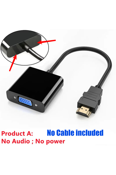 Choice Product A HDMI-compatible To VGA Converter Cable HD 1080P HDMI-compatible Male To VGA Female Adapter