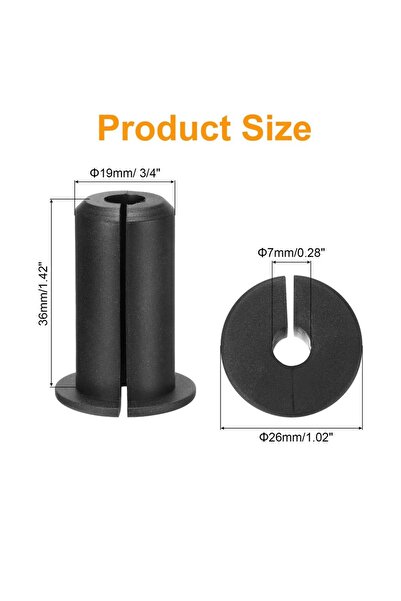 Choice حلقات تثبيت حائط سوداء قطعتين مقاس 3/4 بوصة لكابل إيثرنت بقطر 19 مم وف...