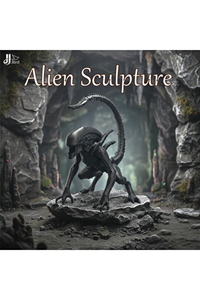 Choice زخارف نمذجة كائنات فضائية سوداء على طراز الخيال العلمي، ديكور سطح المك...