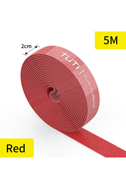 Choice 5 أمتار من أشرطة التثبيت الحمراء من TUTI، أشرطة قابلة لإعادة الاستخدام...