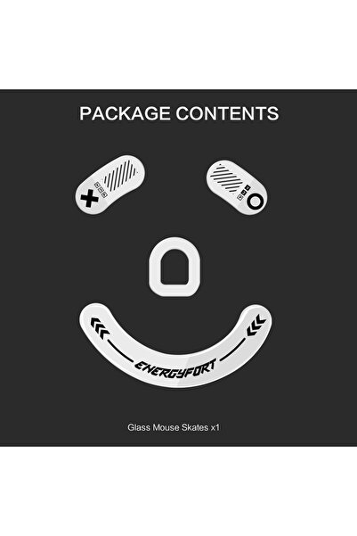 Choice White Mouse Skates Mouse Feet Mice Feet Smooth Glass Wireless Gaming Mouse feet Replacement for Raze