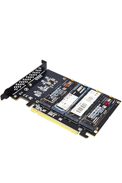 Kebidumei NVME to PCIe PCle4.0 X16 to 4xNVME M.2 Adapter M.2 SSD GEN4 PCIe 4....