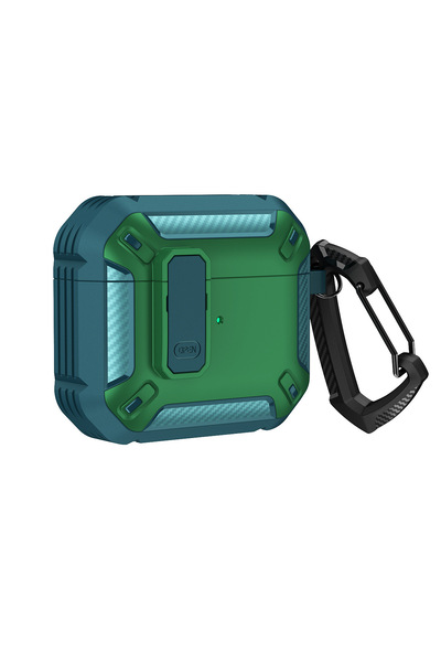 Choice حافظة سماعة أذن فاخرة باللون الأزرق والأخضر لأجهزة Airpods Pro 2 3 حاف...