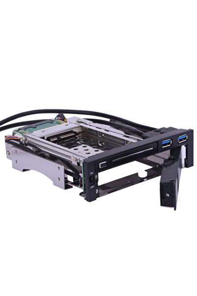 Choice علبة حاوية داخلية متحركة لمحرك الأقراص الصلبة SATA III مقاس 3.5 بوصة و2.5 بوصة مع قاعدة تثبيت...