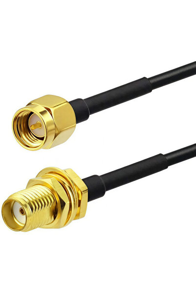 Choice كابل تمديد RG174Black RP-SMA إلى SMA بطول 5 أمتار - سلك تغذية محوري من...