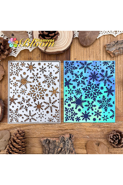 Choice قوالب قطع معدنية أصلية جميلة على شكل طبقات شتوية وأعياد الميلاد وإطار ...