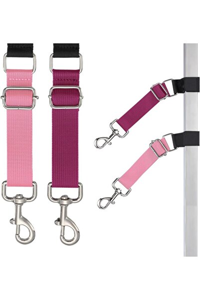 Choice قطعتان من المقودات الأساسية للعناية بالكلاب الأليفة باللون الوردي السا...