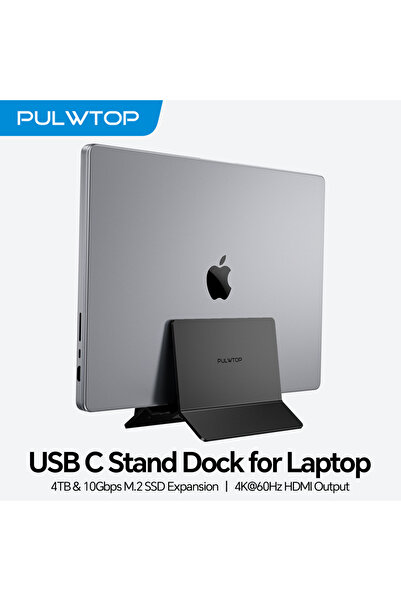 Choice محطة إرساء عمودية للكمبيوتر المحمول باللون الأسود مع توسيع M.2 SSD، HD...