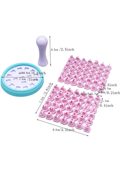 Choice مجموعة واحدة من قوالب قواطع طوابع البسكويت المخصصة وقوالب الخبز الأبجدية المخصصة مع نوع متحرك DIY Press Dec