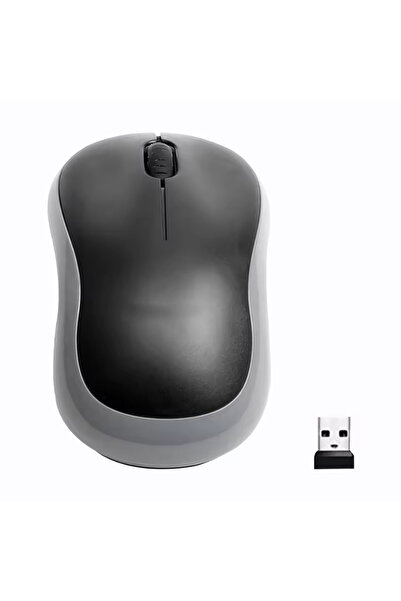 Choice ماوس لاسلكي صغير M185 رمادي اللون، ماوس مريح محمول بدقة 1000 نقطة في البوصة، ماوس مريح بتردد 2.4 جيجاهرتز مع قاعدة شحن أمريكية