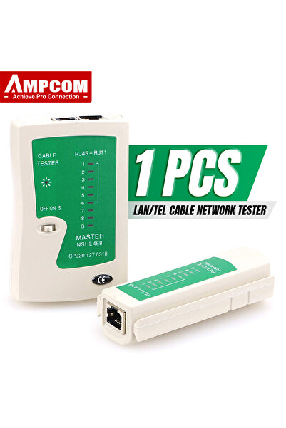 Choice1 جهاز اختبار كابلات الشبكة AMPCOM، مجموعة من 3 قطع، أداة اختبار لكابلا...