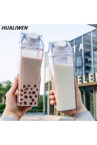 Choice زجاجة مياه كرتونية من البلاستيك الشفاف بسعة 1000 مل و500 مل/1000 مل، ص...