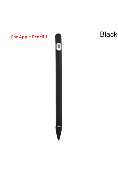 Choice غطاء قلم رصاص سيليكون أسود أربعة في واحد لجيل القلم الذكي الأول، حافظة...