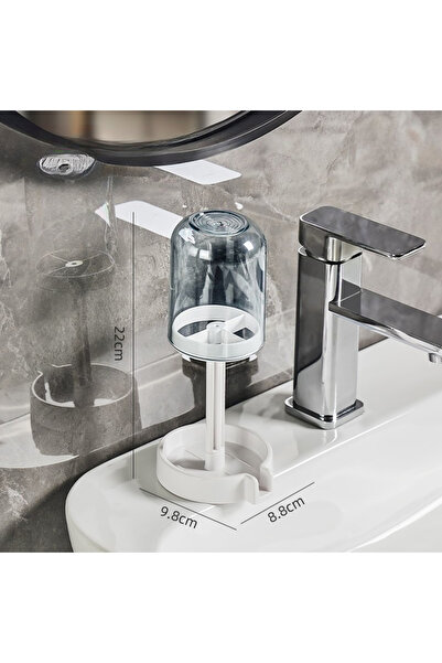 Choice منظم فرشاة الأسنان الصحي باللون الأزرق مع غطاء واقٍ وحامل أكواب بلاستي...