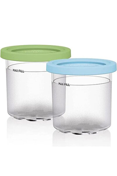 Choice3 أكواب آيس كريم للتخزين الصيفي للمطبخ مقاس 2/4 بوصة باللون الأزرق والأ...