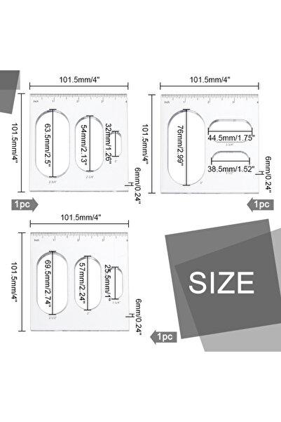 choice2 AECH06-11674 قطعتان 9 في 1 قالب تطعيم القلب قالب استنسل راوتر قوالب أ...