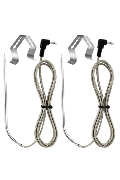 Choice قطعتان من مسبار اللحوم البديل 2/4 قطع، مشبكان للمسبار، قابس من الفولاذ...