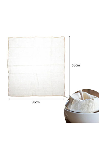 Choice4 50 × 50 سم 5 قطع 1-5 قطع قماش شاش قطني أبيض كبير قابل لإعادة الاستخدا...
