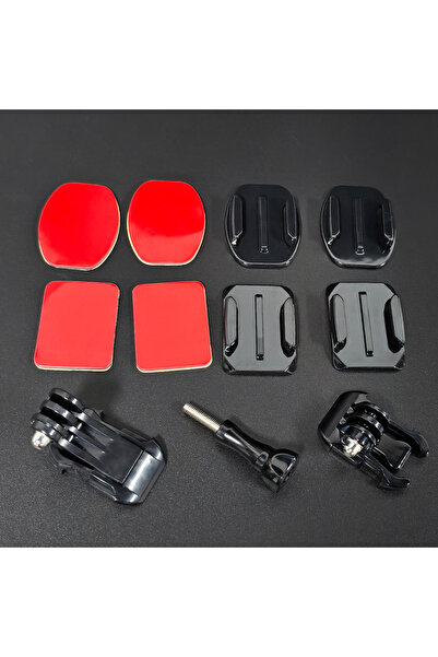 Choice ملصق لاصق منحني مسطح باللون الأسود لكاميرا GoPro Go Pro Hero 13 12 11 ...