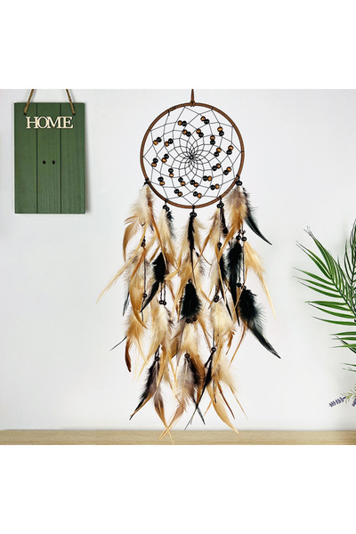 Choice لون مثل الصورة حلم الماسك الريش الرياح جرس اليدوية المنسوجة الحرف في ا...