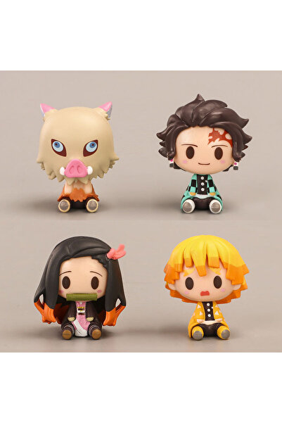 Choice 4 قطعة/المجموعة شيطان الشكل كيميتسو نو يابا كامادو تانجيرو Nezuko Agat...