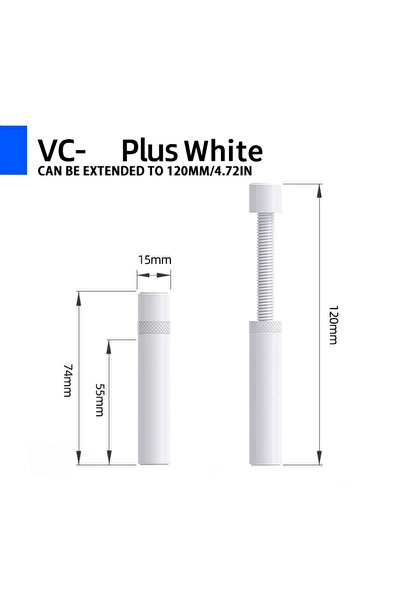 choice2 حامل دعم وحدة معالجة الرسومات VC-Plus White من TEUCER، حامل بطاقة الرسومات، حامل وحدة معالجة الرسومات