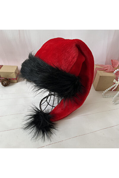 Choice قبعة عيد الميلاد الطويلة من القطيفة السوداء للبالغين مقاس 30×75 سم، لو...