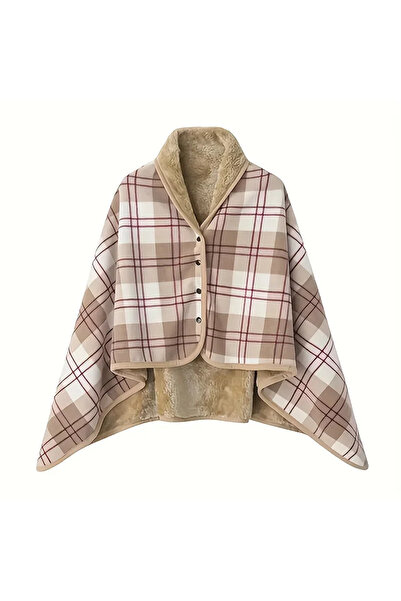 Choice بطانية نسائية قابلة للارتداء مقاس 80 × 135 سم، شال من الفلانيل، مريحة للارتداء في المكتب والمنزل والشتاء، دافئة وناعمة ومريحة