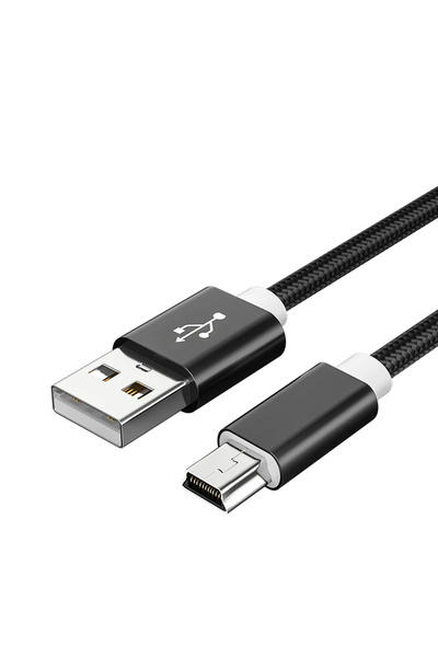 Choice كابل USB صغير أسود بطول 3 أمتار، كابل شاحن لنقل البيانات بسرعة من USB ...
