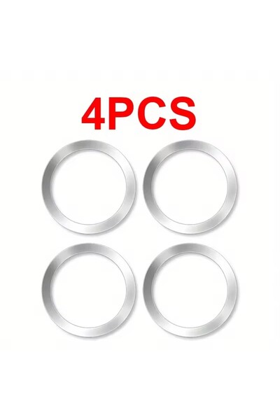 Choice Silvery 4Pcs Universal Metal Rings Sticker for Magsafe Magnetic Wirele...