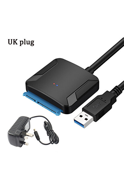 Choice كابل USB 3.0 إلى SATA بطول 0.4 متر مع قابس المملكة المتحدة، محول محرك ...