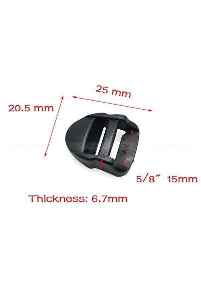 Choice1 Webbing Size 15mm 10pcs 15mm-38mm Ladder Lk Slider Plastic Buckles Ba...