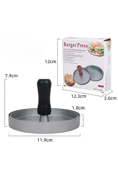 choice2 مكبس لحم الهامبرجر الأسود من إس بي، صانع فطائر الهامبرجر من الفولاذ ا...