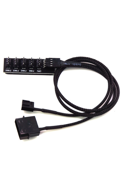 Choice 5-in-1 Cooling Fan Cable Splitter HUB PWM2510 Nylon Network 4PIN Independent Power Supply Fan Con...