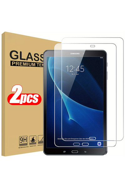Choice قطعتان من الزجاج المقوى قطعتان من الزجاج المقوى 9H لجهاز Tab A A6 مقاس 10.1 بوصة 2016 SM-T580 T585 شفاف مضاد للخدش