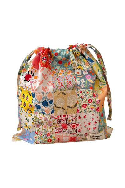 Choice A Floral Drawstring Bags Gift Bags Multi-functional Small Objects Storage Bag for Wedding Birthday .