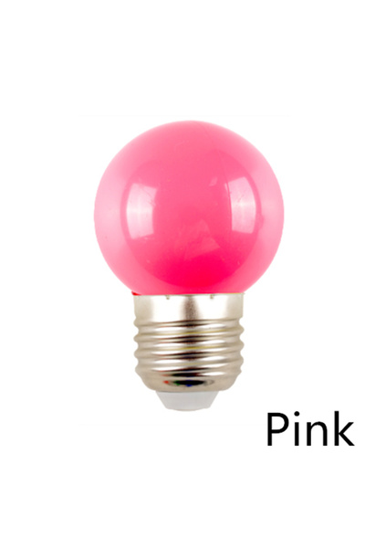 Choice 10 قطع/مجموعة من مصابيح LED ملونة باللون الوردي G45 E27 3 وات 220 فولت إضاءة موفرة للطاقة لتزيين عيد الميلاد