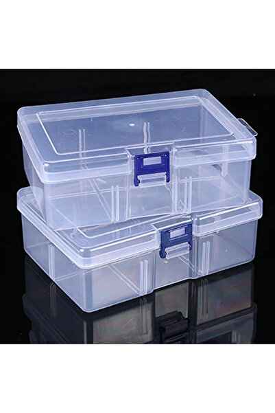 Choice صناديق تخزين بلاستيكية شفافة من قطعتين وقطعة واحدة لتخزين المجوهرات وا...